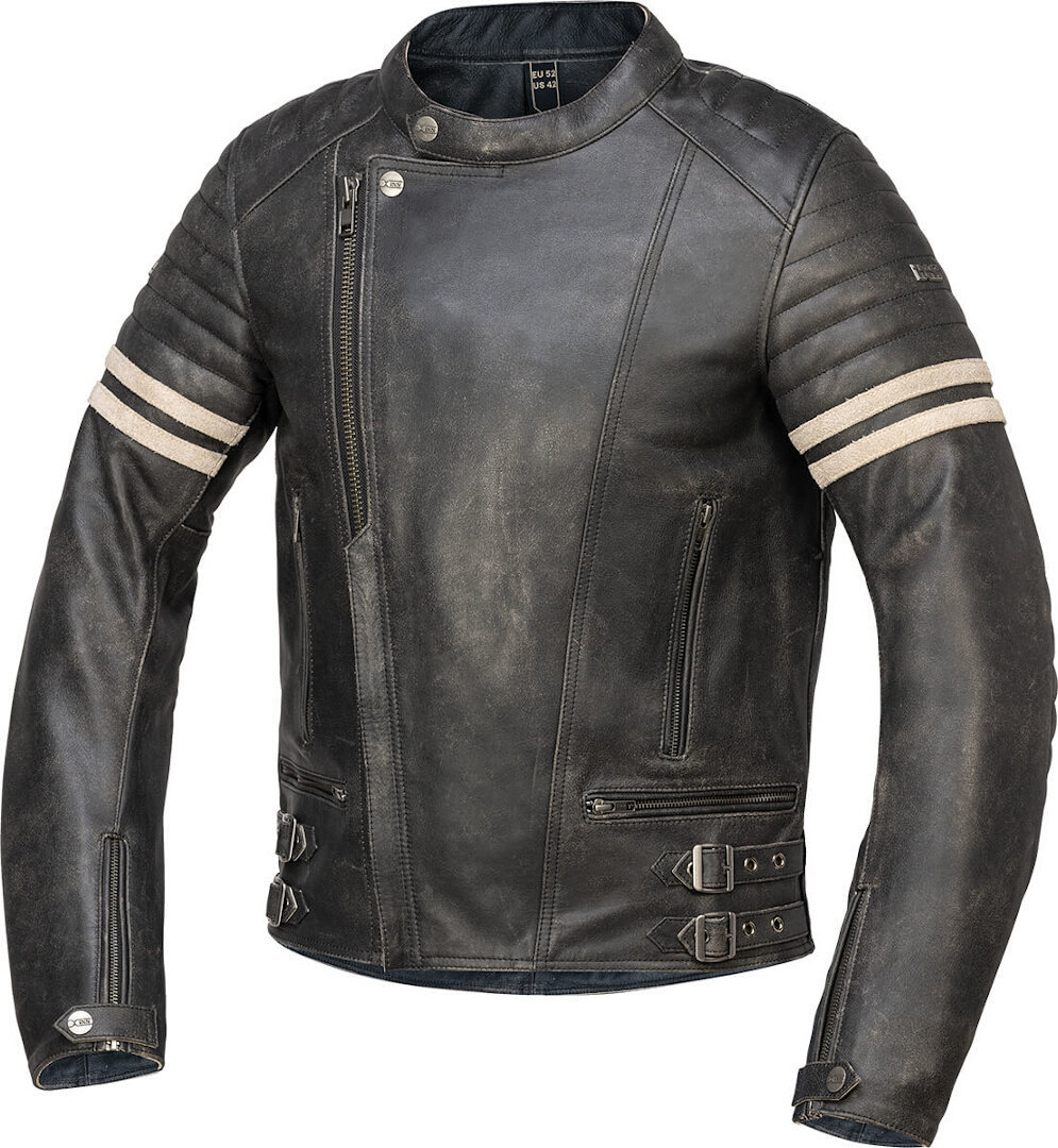 IXS Andy Motorcycle Leather Jacket black 62 Figure 1