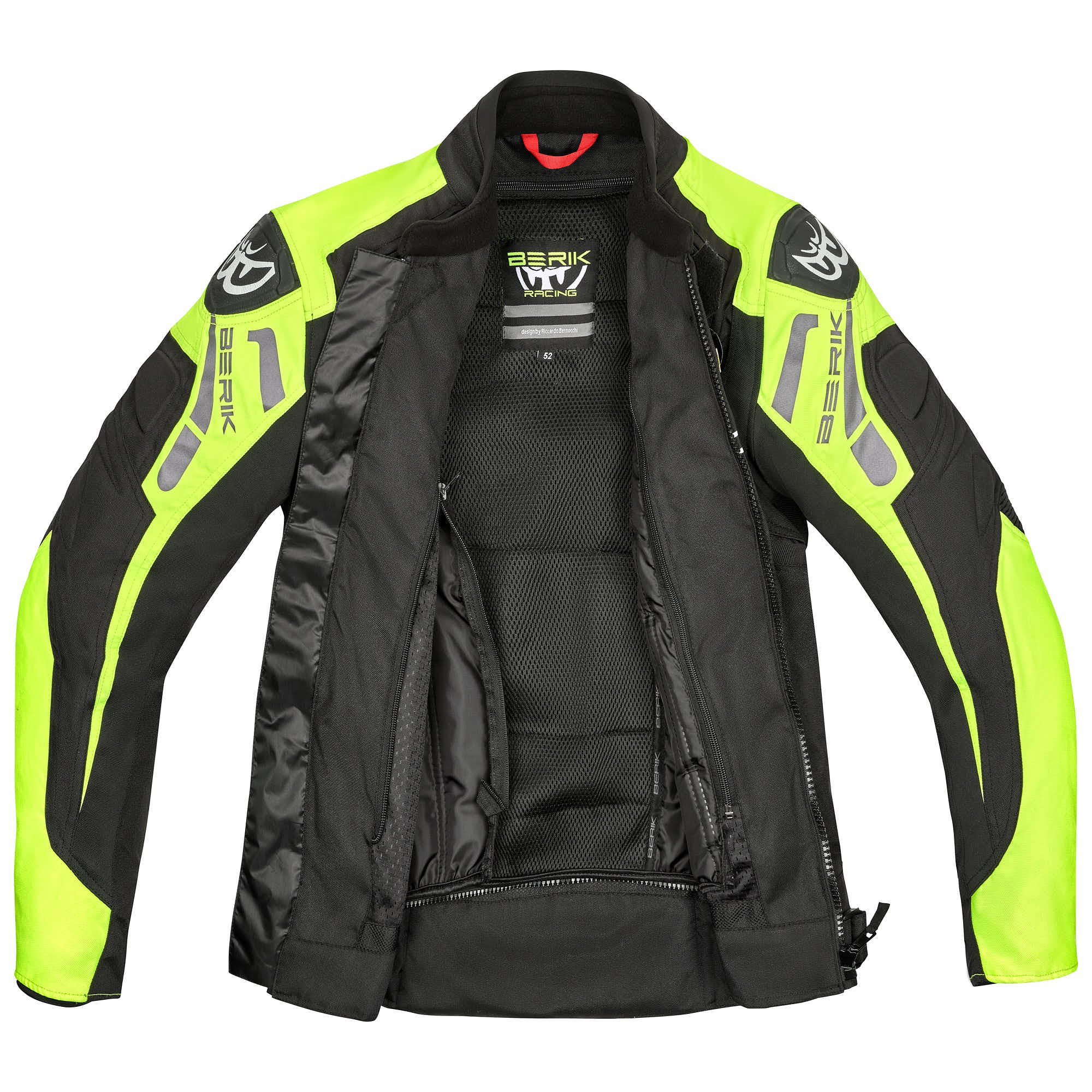 Berik Amras waterproof Motorcycle Textile Jacket black/yellow/white 58 Figure 3