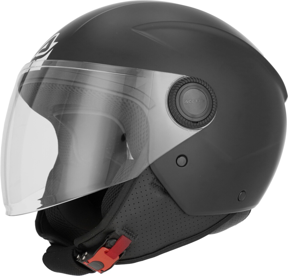 Acerbis Jet Brezza Kid Kids Cască cu reacție Black matt Y/L (51/52) Figura 1