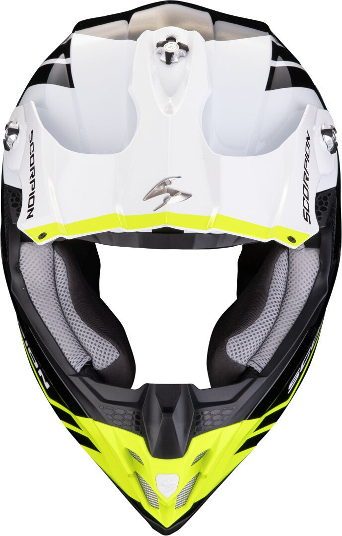 Scorpion VX-16 Evo Air Fusion Casco da motocross nero/bianco/giallo S (55/56) Figura 3
