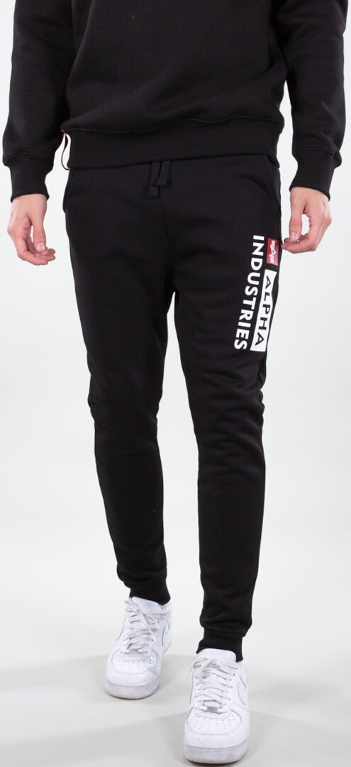 Alpha Industries Block-Logo Jogginghose schwarz L Abbildung 1