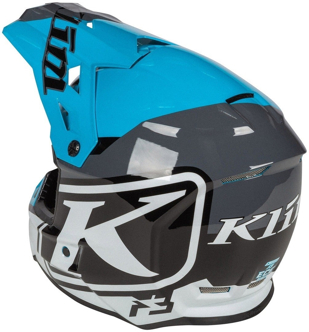 Klim F3 Disarray Motokrosová přilba modrá/černá/bílá XL (60/61) Obrázek 2
