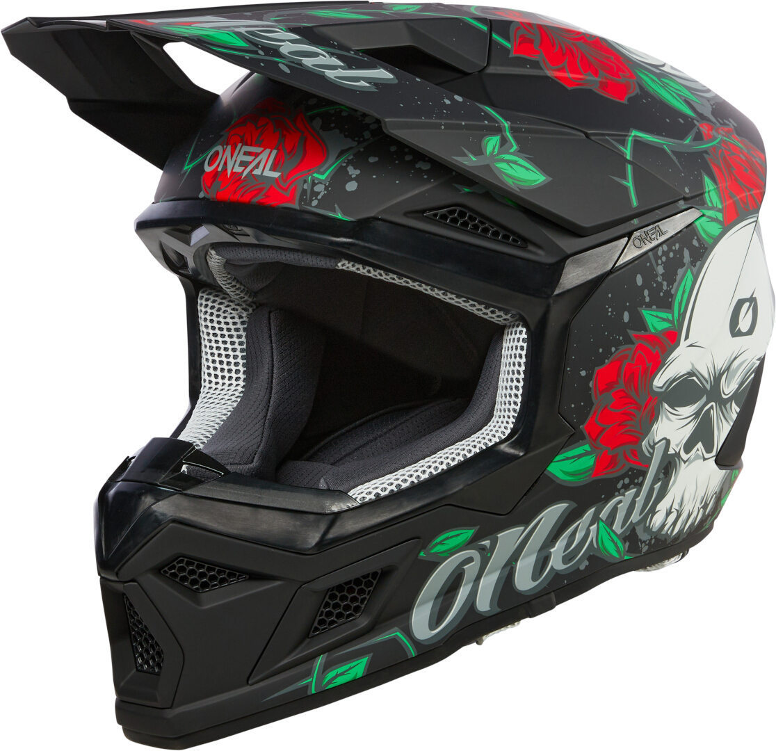Oneal 3SRS Melancia cască multicoloră de motocross S (55/56) Figura 1