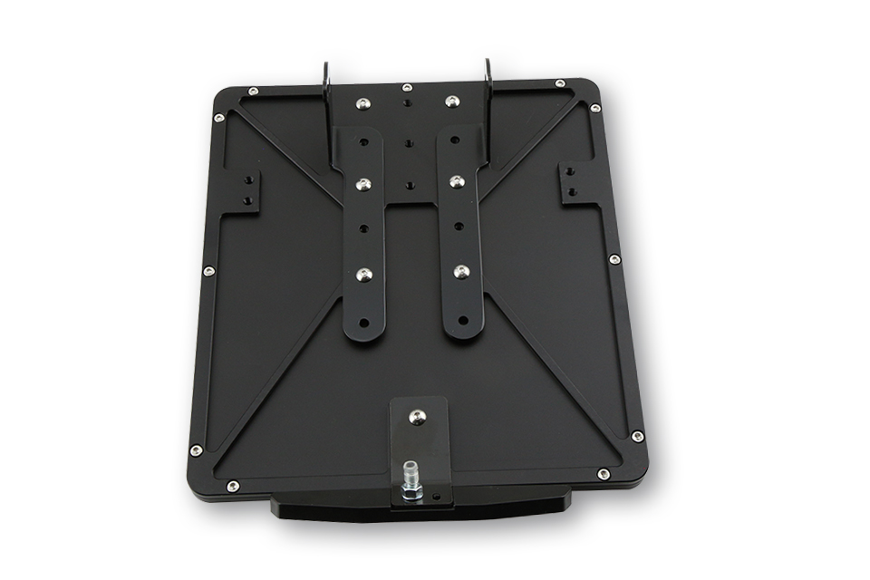 HIGHSIDER CNC Kennzeichen Halteplatte, schwarz eloxiert Figura 3