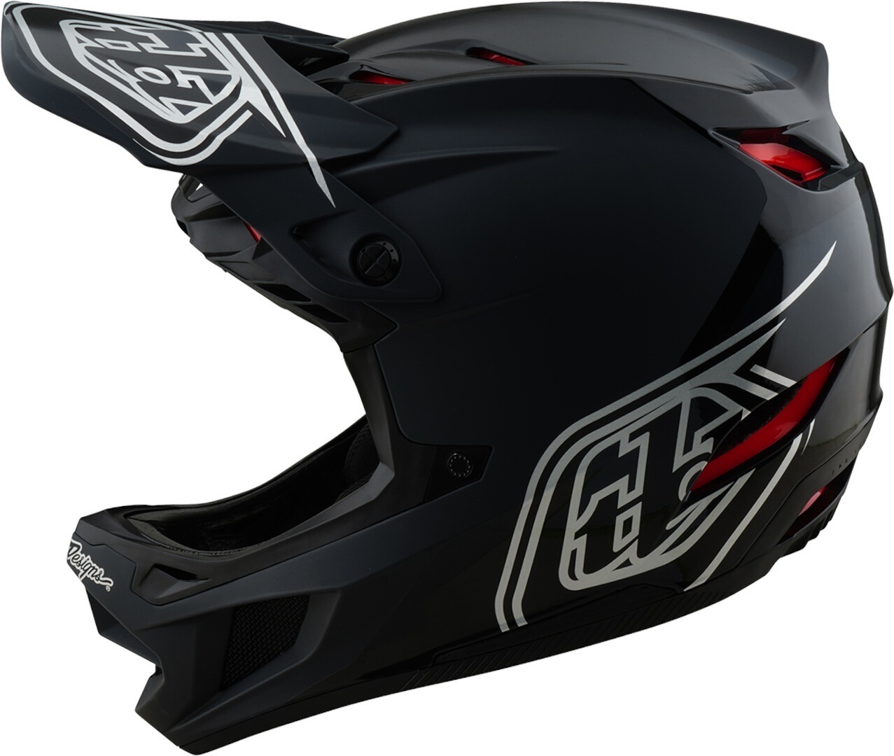Troy Lee Designs D4 Mips Shadow Polyacrylite Downhill Helm schwarz/schwarz matt M (57/58) Abbildung 9