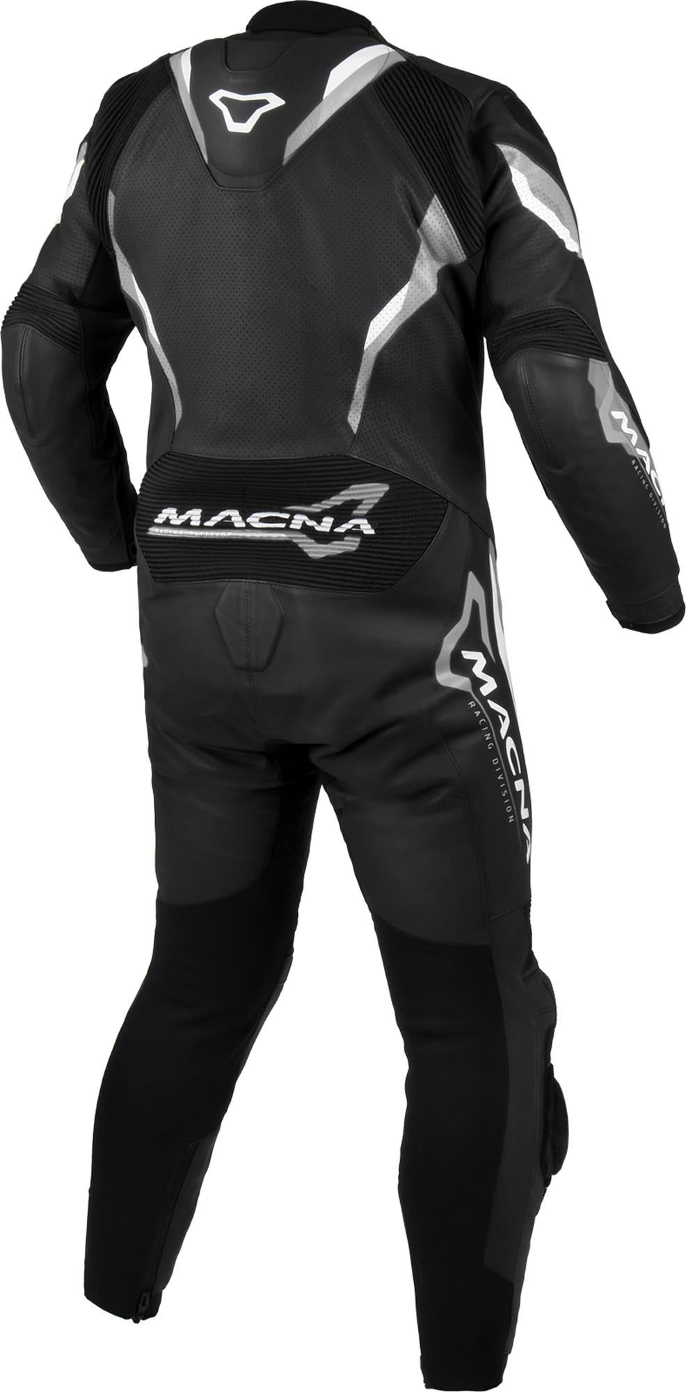 Macna Evoctane Eénstuks Motorfiets Leren Pak zwart/wit 48 Figuur 2