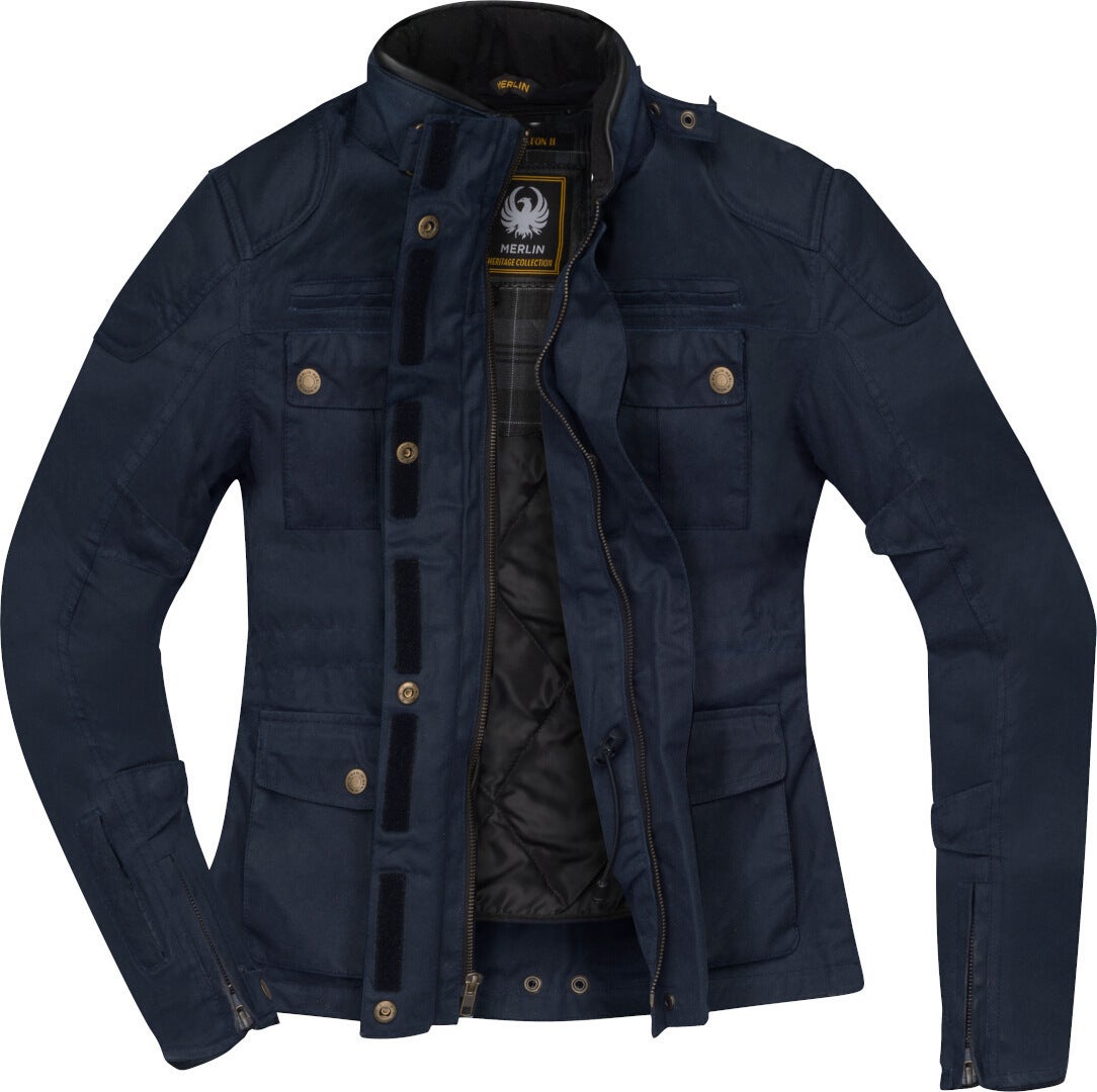 Merlin Buxton II Giacca cerata da donna Blu navy L Figura 3