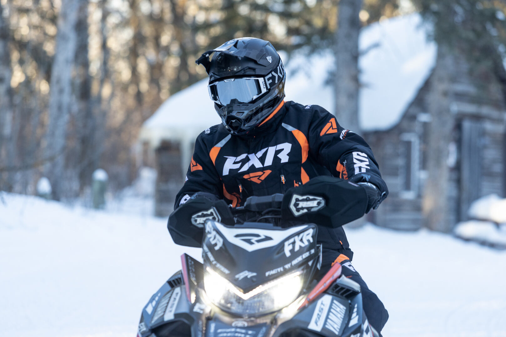 FXR Team FX 2-in-1 2023 Snowmobile Jacket black/orange M Figure 4