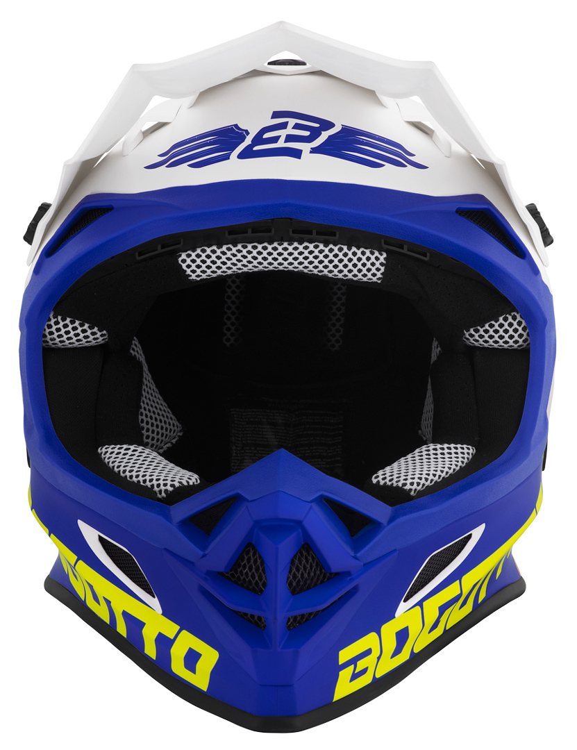 Bogotto V328 Camo Cască de motocross din fibră de sticlă Alb/Albastru XL Figura 3