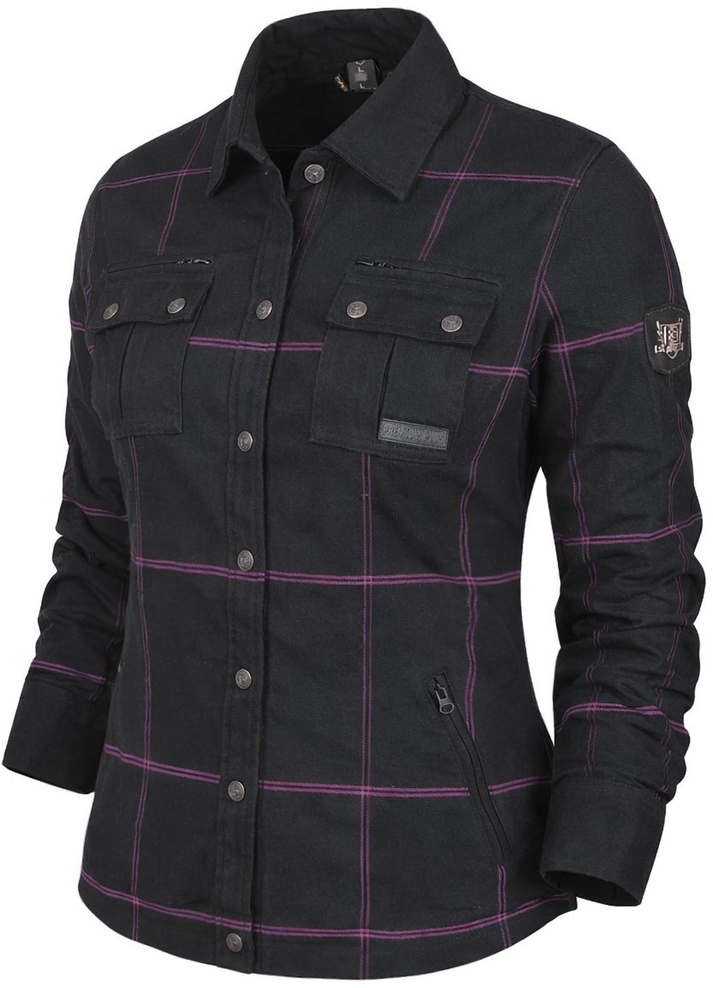 Bores Lumberjack Premium Plus Bortexx Damer Motorcykelskjorte AAA sort/pink S Figur 4