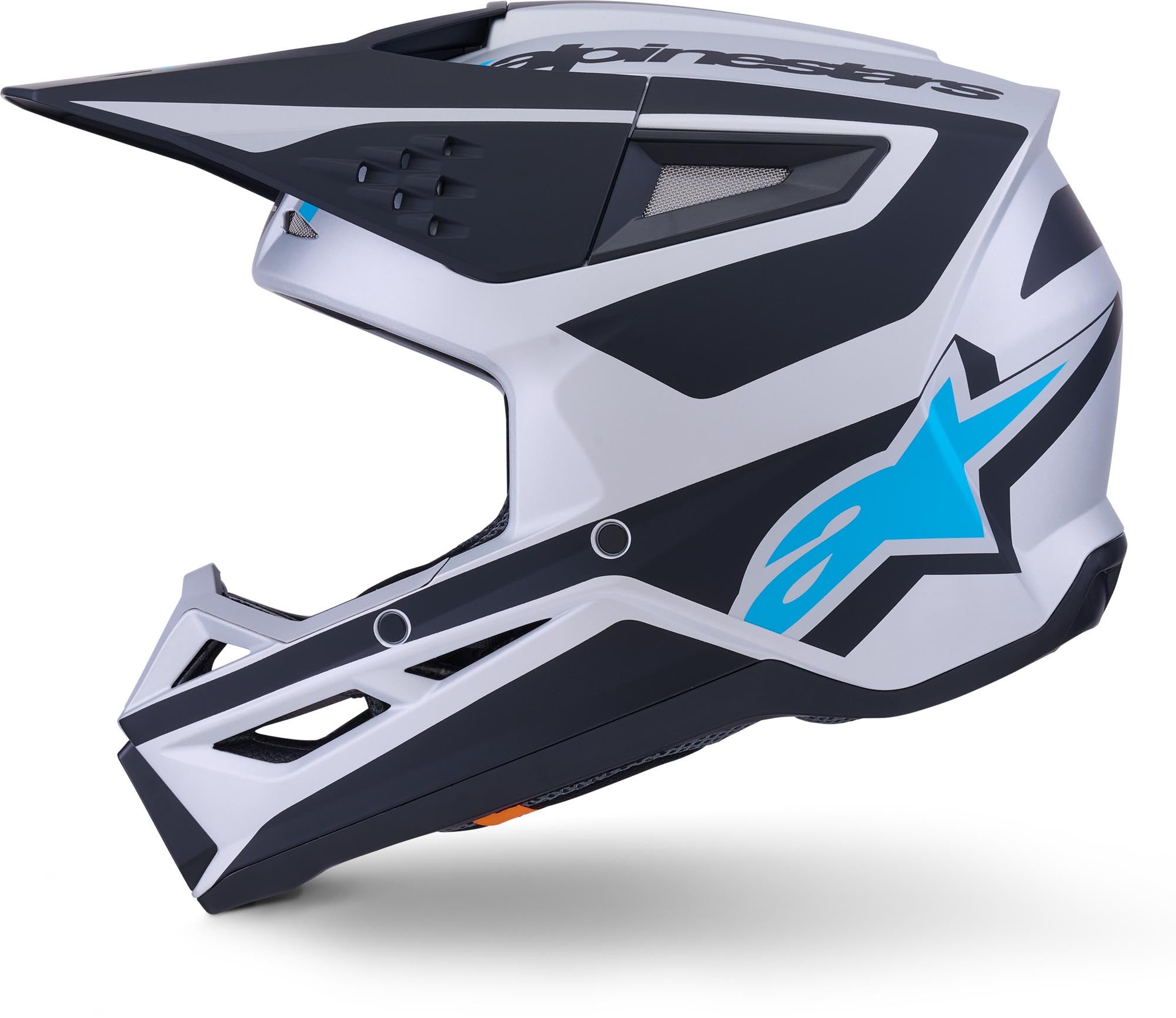 Alpinestars S-M3 Heat Casco da motocross nero/argento opaco S (55/56) Figura 6