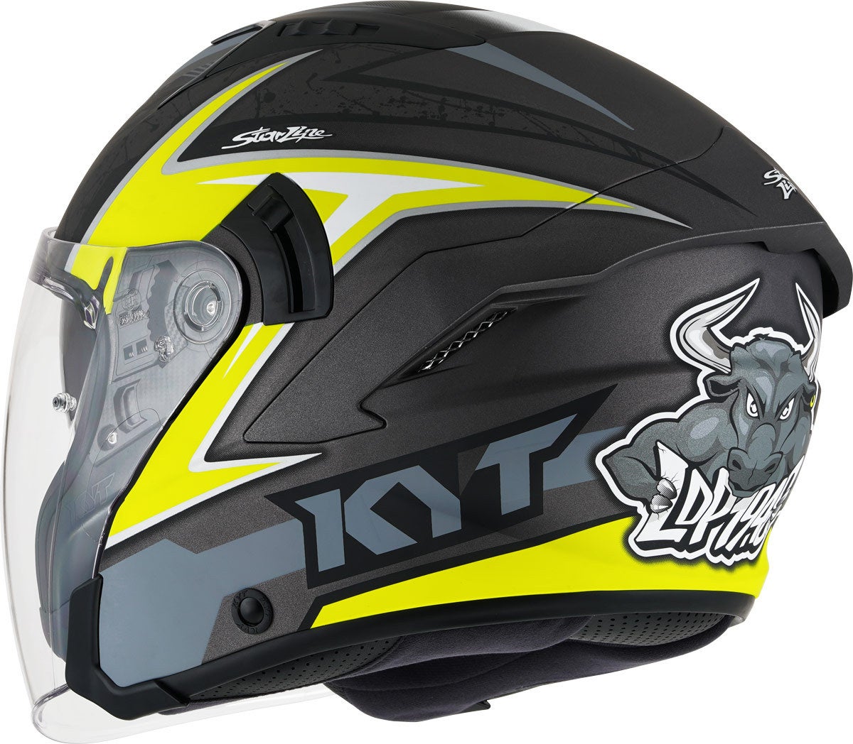 KYT NF-J Attitude Capacete a jato preto/amarelo M (57/58) Figura 3