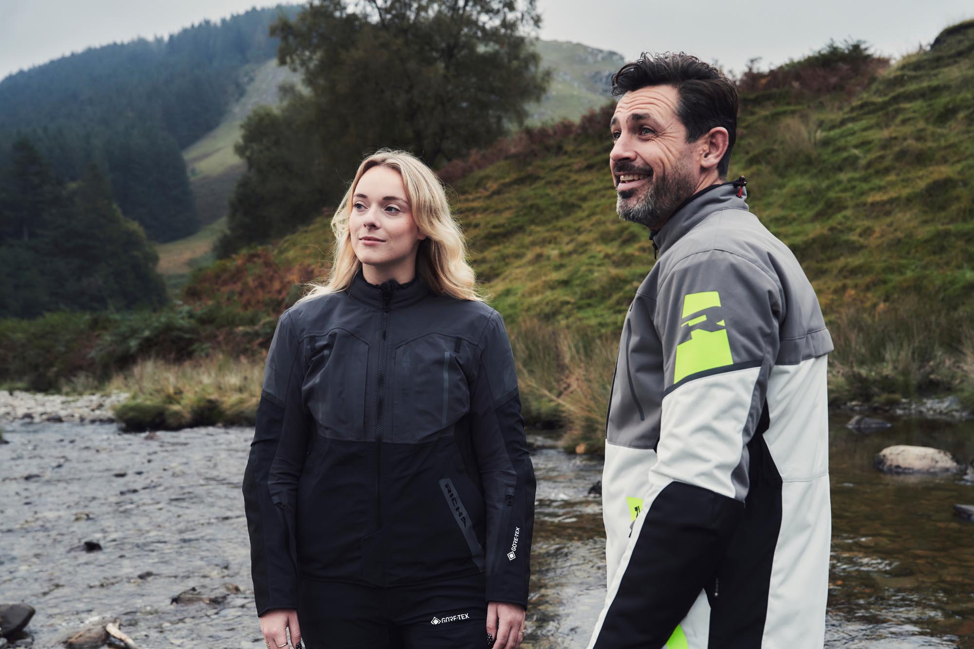 Richa Orion GTX jaqueta têxtil de motocicleta à prova d'água cinza/amarelo XL Figura 13