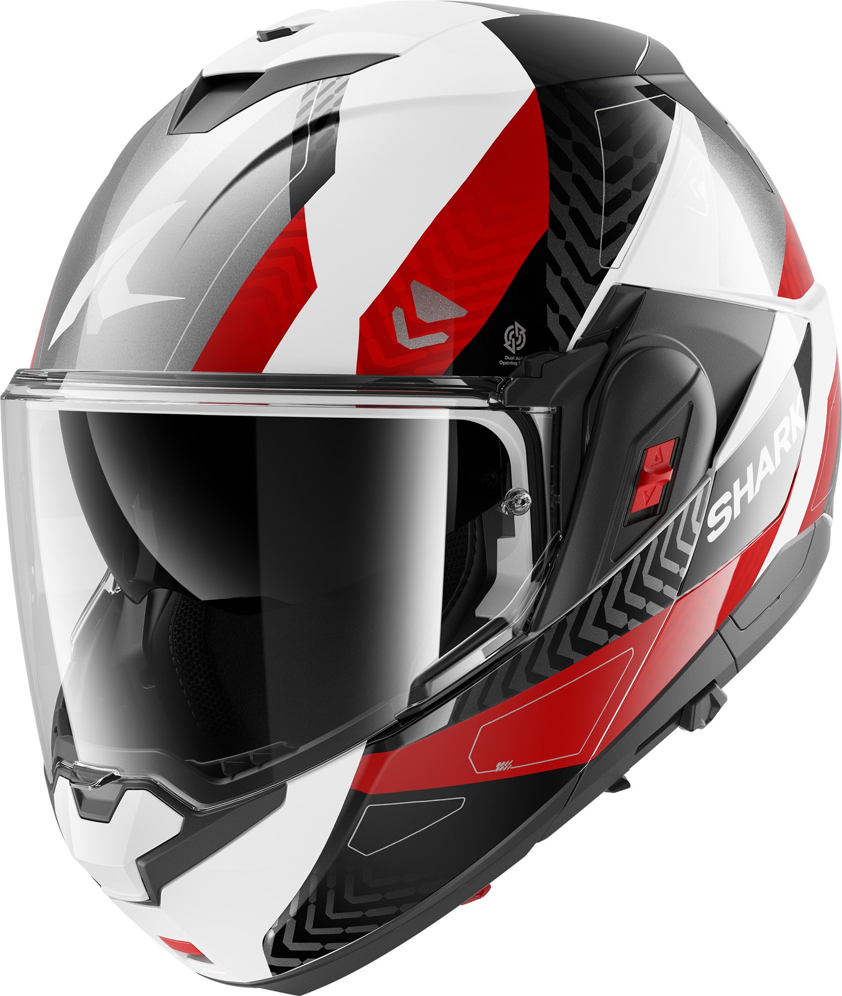 Shark Oxo Ready Casco antracita/blanco/rojo XL (61/62) Figura 1