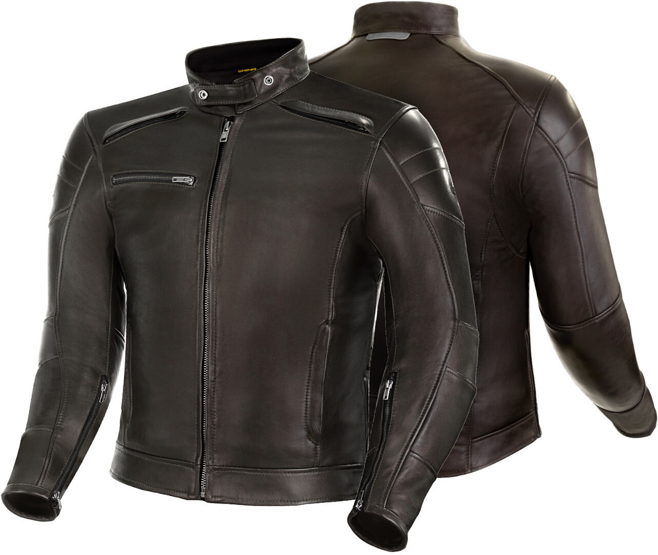 SHIMA Blake Giacca in pelle per moto marrone L Figura 3
