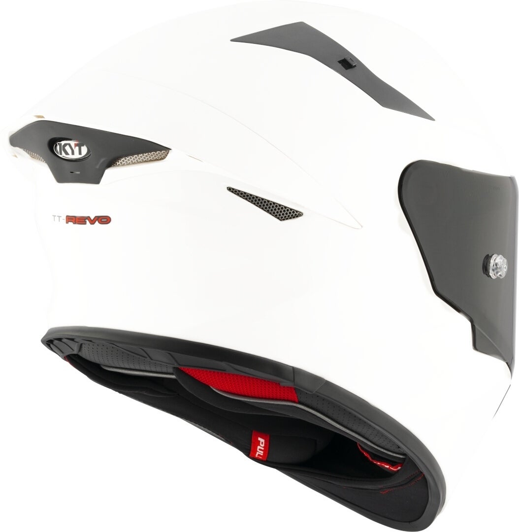 KYT TT-Revo Plain Helm Wit XXL (63) Figuur 6