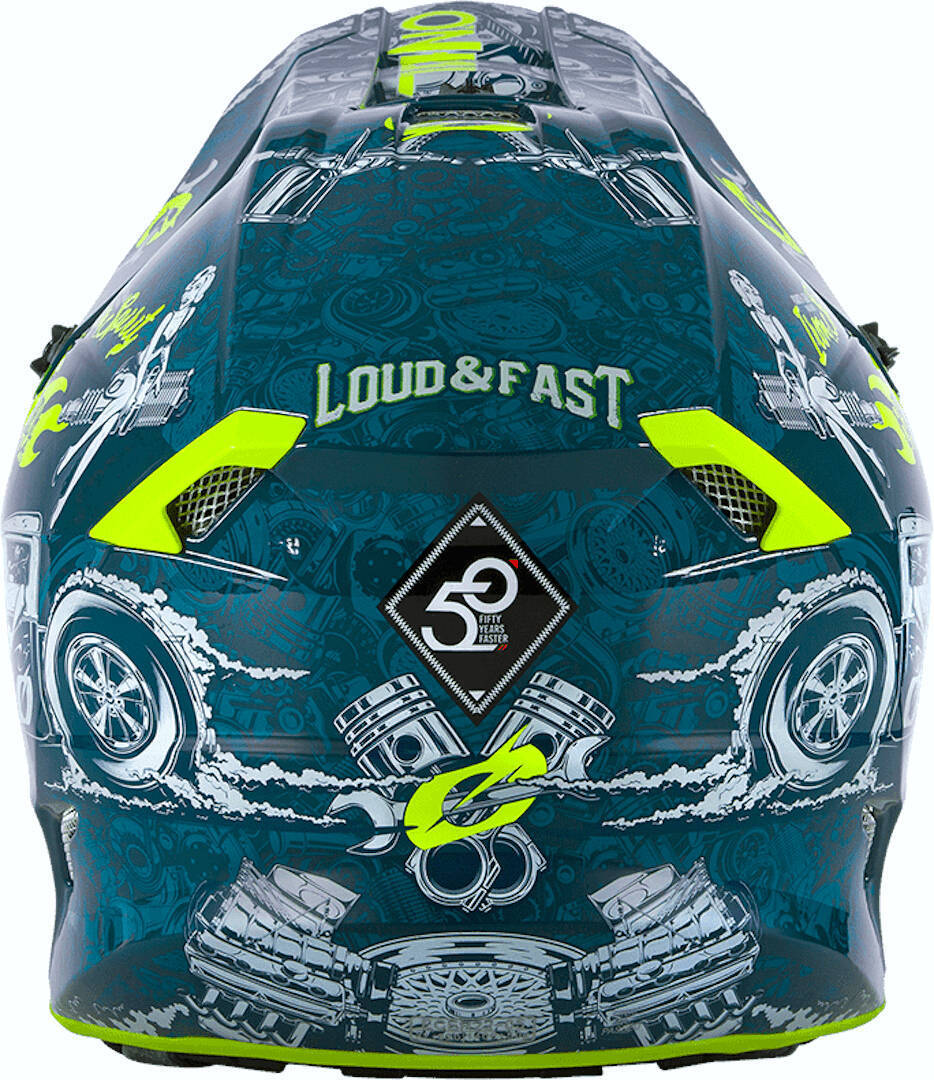 Oneal 5Series Polyacrylite HR Casco motocross blu/giallo S (55/56) Figura 5
