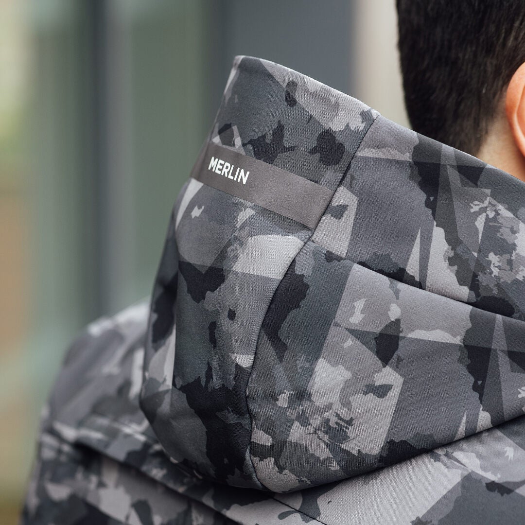 Merlin Torque D3O imperméable Moto Zip Hoodie Gris/Camoflage L Figure 7