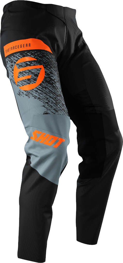 Shot Devo Roll Motocross Housut musta/oranssi 34 Kuva 2