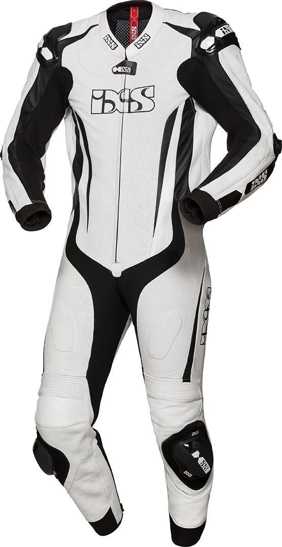 IXS X-Sport RS-1000 Eendelige Motorcycel leder pak wit/zwart 54 Figuur 1