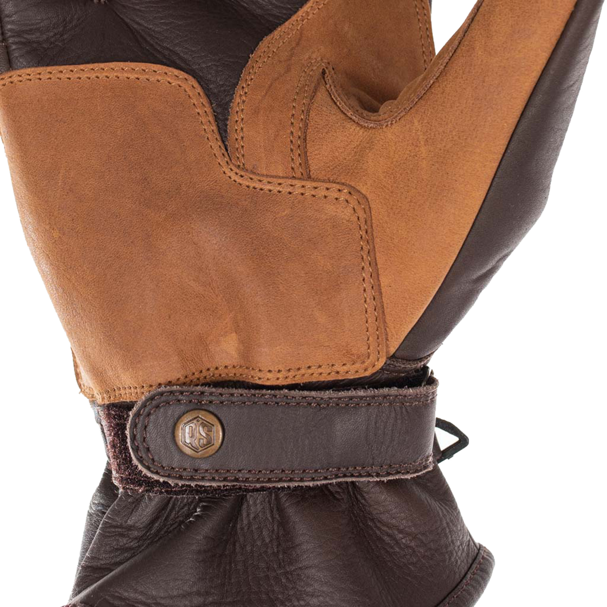 Rusty Stitches Johnny V2 Motorcycle Gloves brown S Figure 6