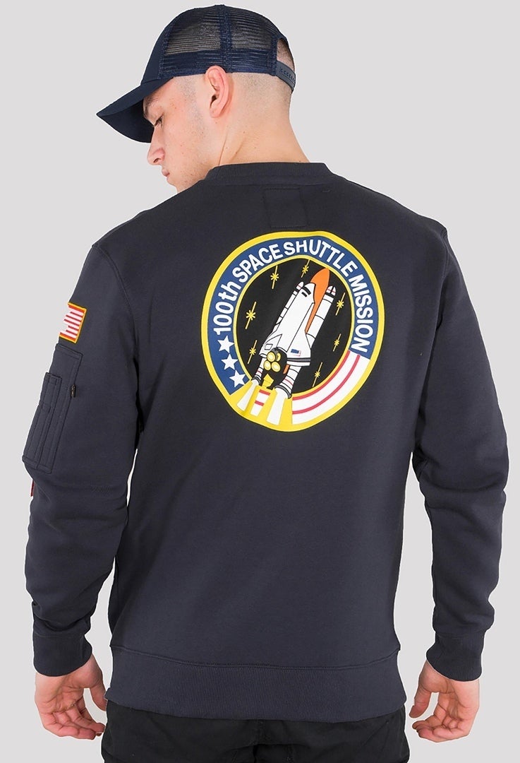 Alpha Industries Space Shuttle Sweatshirt dunkelblau S Abbildung 2