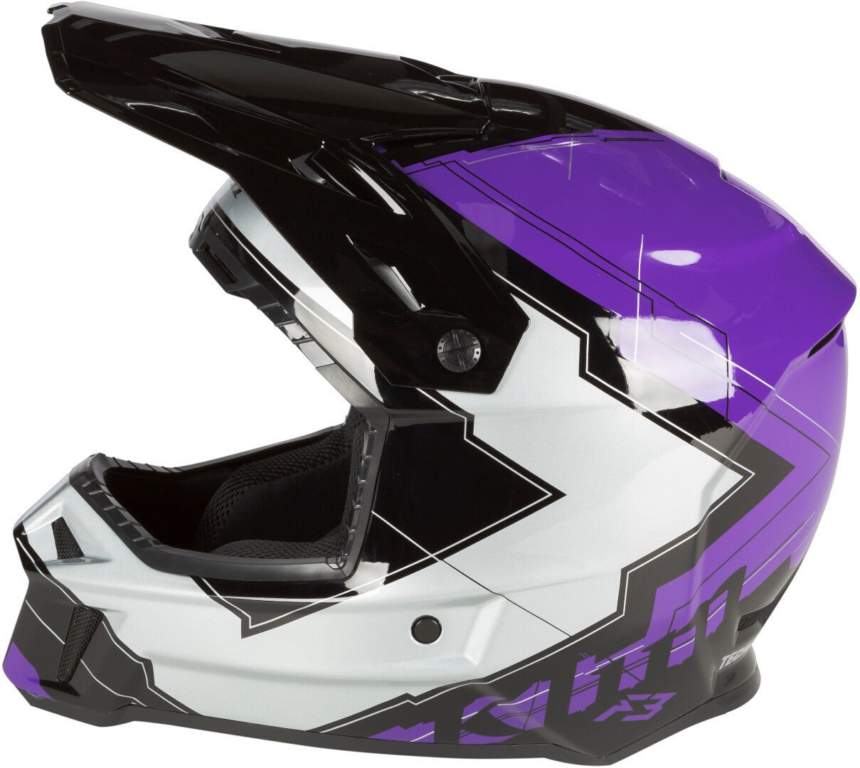 Klim F3 Verge Casco Motocross nero/viola/argento M (56/57) Figura 5