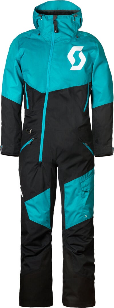 Scott Back-X Dryo 2023 Dames Eendelig Sneeuwscooter Pak zwart/blauw L Figuur 1