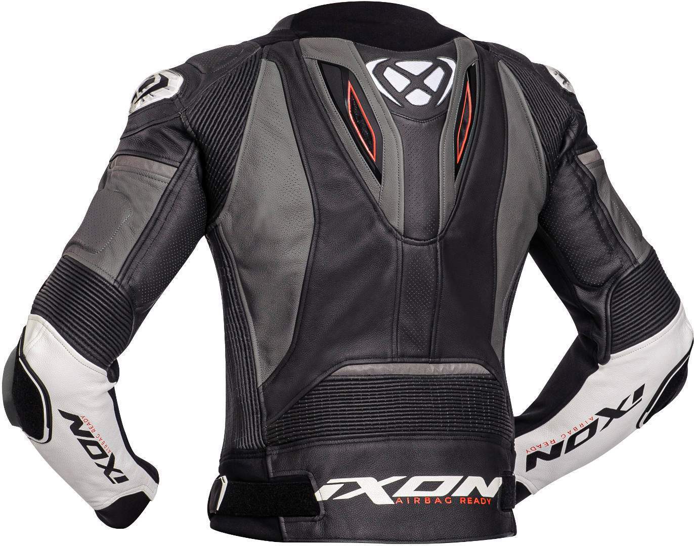 Ixon Vendetta Evo Motorcycle Leather Jacket black/grey/white L Figure 2