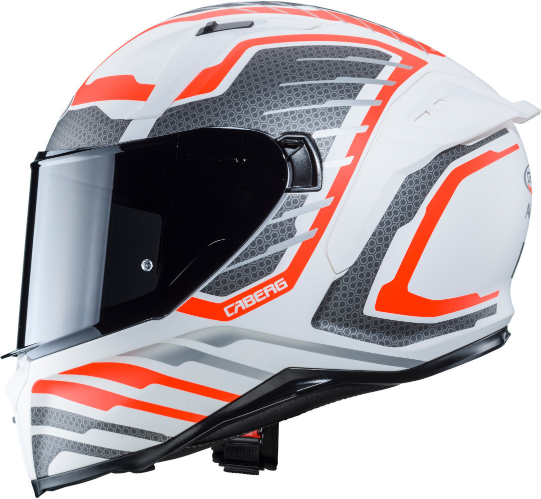 Caberg Avalon Forge Helm wit/oranje S (55/56) Figuur 4
