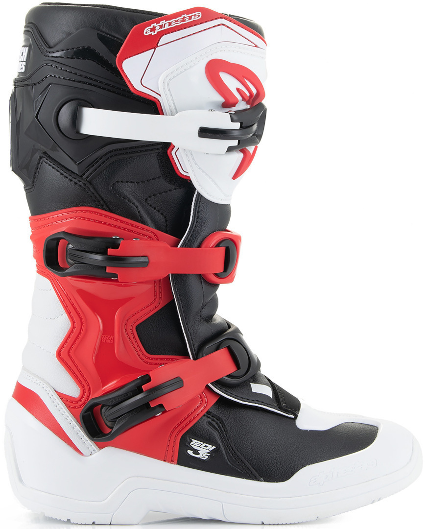 Alpinestars Tech 3S Stivali da motocross giovanile bianco/nero/rosso 3 (35,5) Figura 4