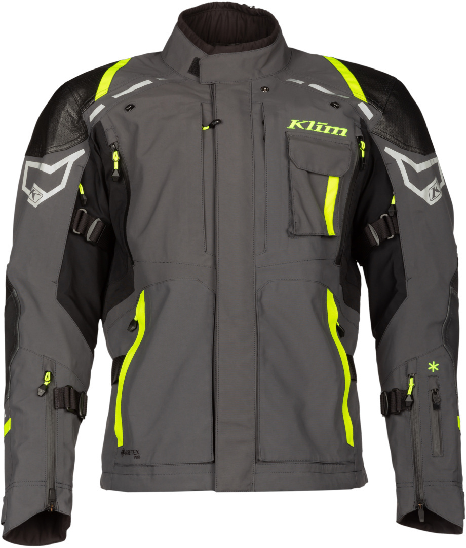 Klim Kodiak Motorcycle Textile Jacket grey/yellow 31 Figure 11