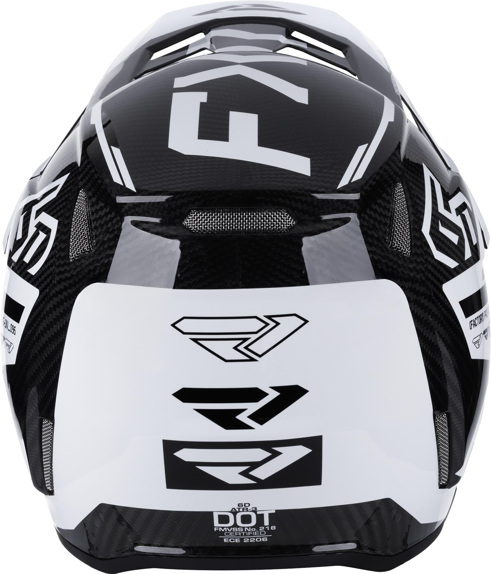 FXR 6D ATR-3 FIM Carbon Casque de motocross Blanc/Noir L Figure 5