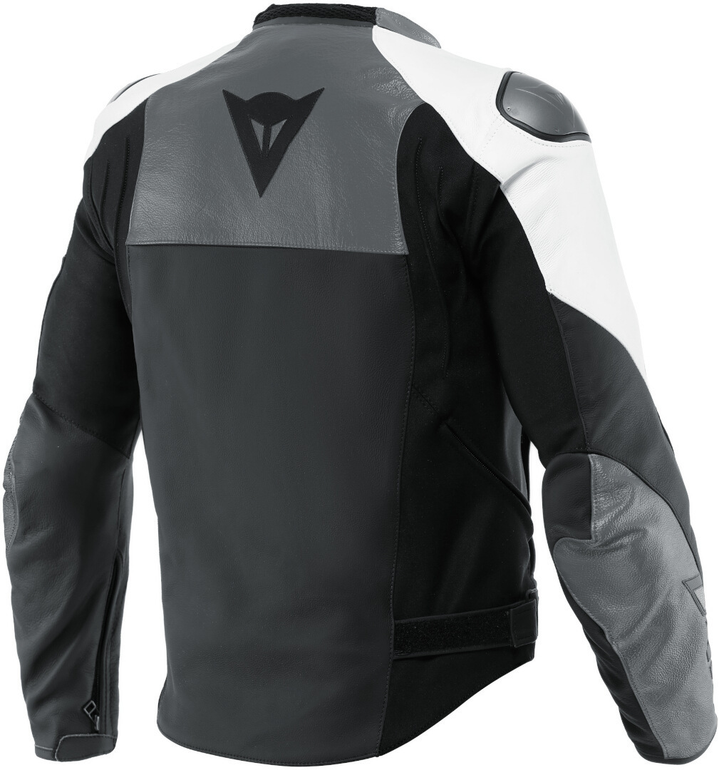 Dainese Sportiva Jachetă de piele de motocicletă negru/gri/alb 50 Figura 2