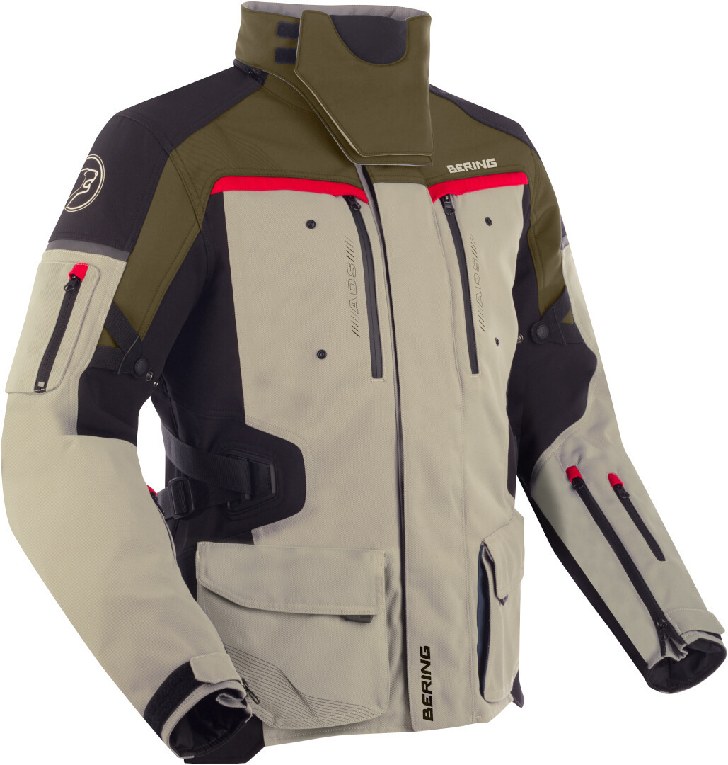 Bering Freeway wasserdichte Motorrad Textiljacke beige L Abbildung 1