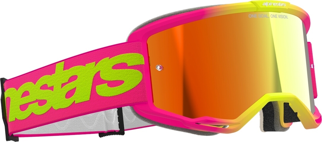Alpinestars Vision 5 Wordmark Mirror Motocross Glasögon rosa Figur 2