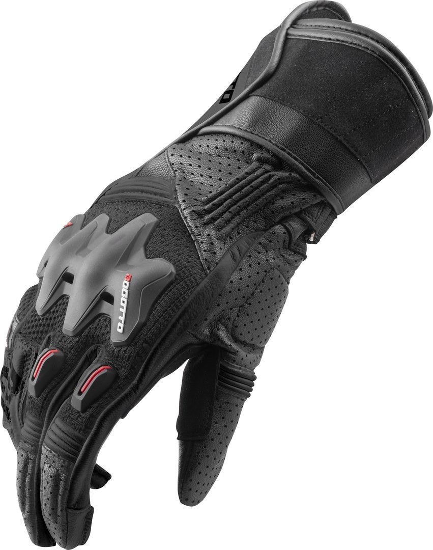 Bogotto Alton perforerede motorcykelhandsker Sort L Figur 4