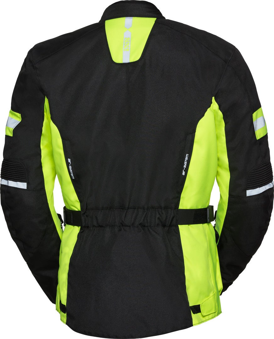IXS Tour Evans-ST Motorcycle Textile Jacket black/neon-yellow M Figure 2