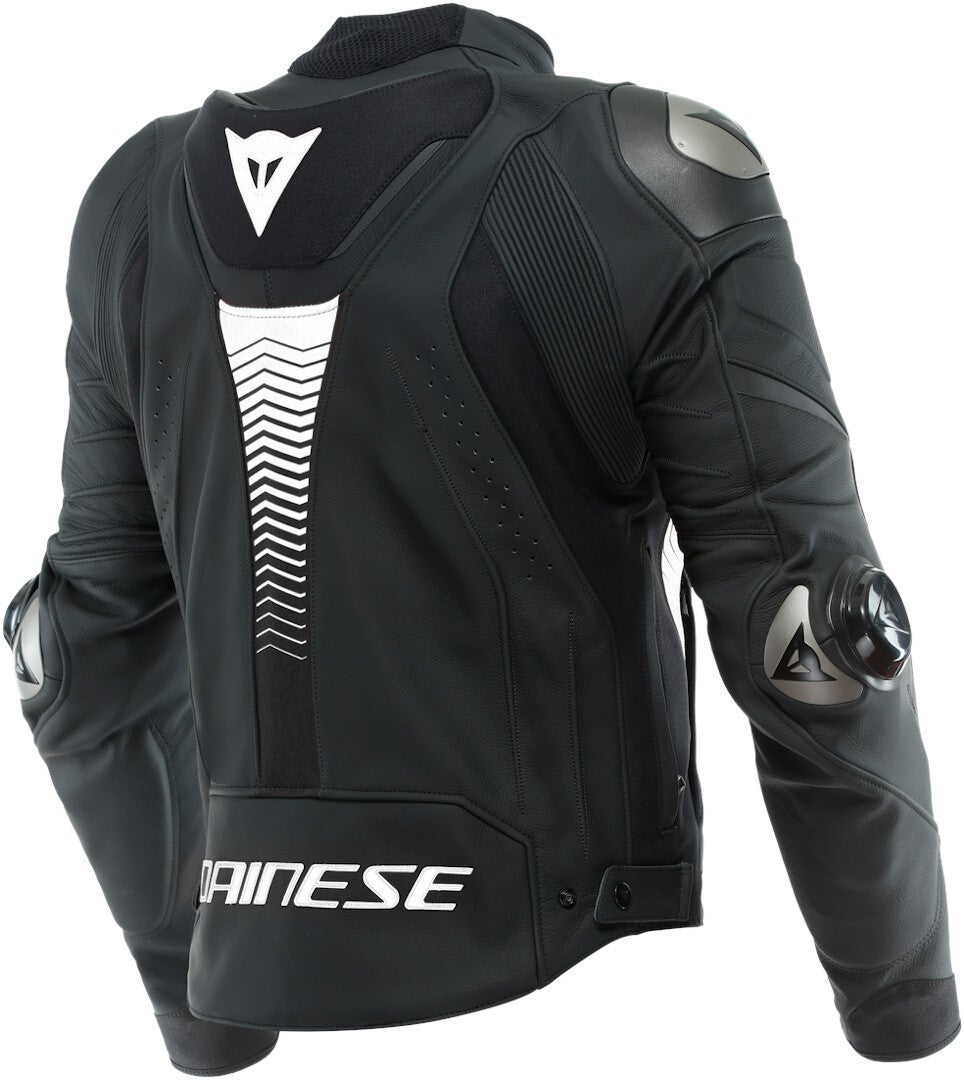 Dainese Super Speed 4 Motorcycle Leather Jacket black/white 54 Figure 2