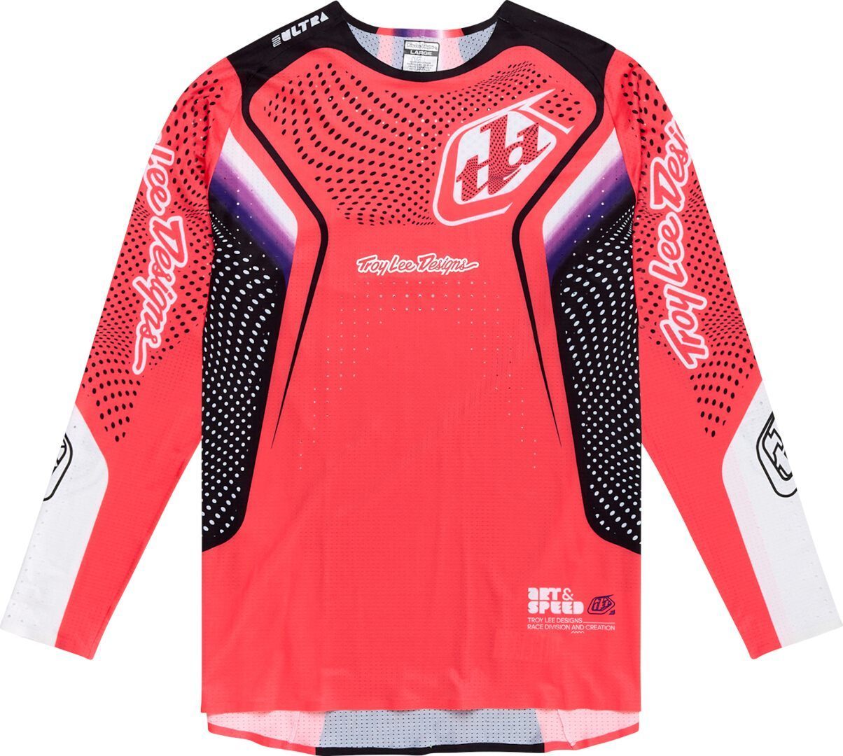 Troy Lee Designs SE Ultra Optic Motocross Jersey weiß/pink/schwarz M Abbildung 1