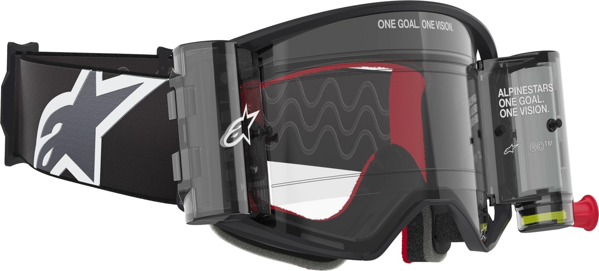 Alpinestars Supertech Corp Stripe Roll-Off Motocross Glasögon Figur 4