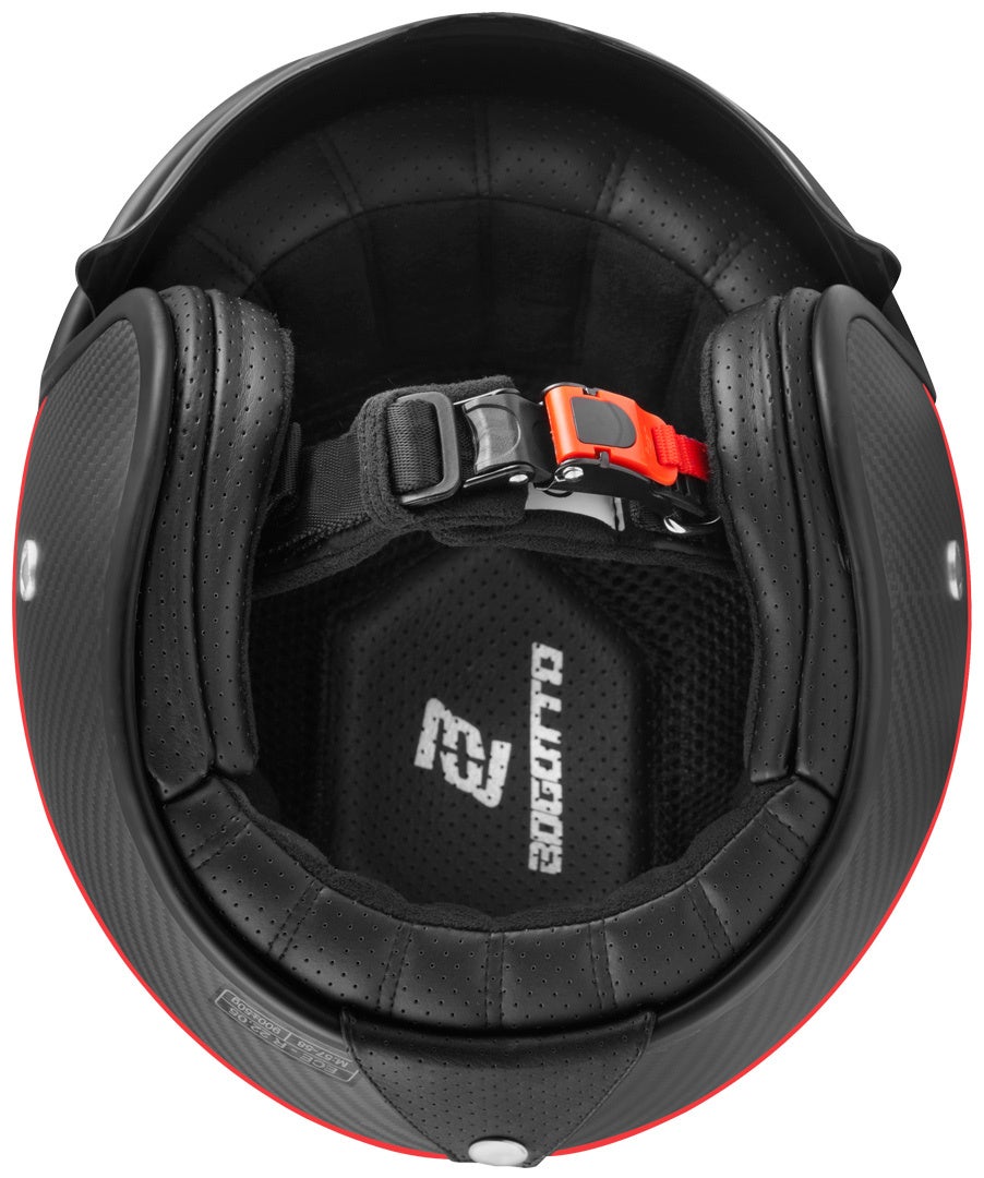 Bogotto V587 Crono Carbon Cască cu reacție Negru mat/roșu S Figura 3