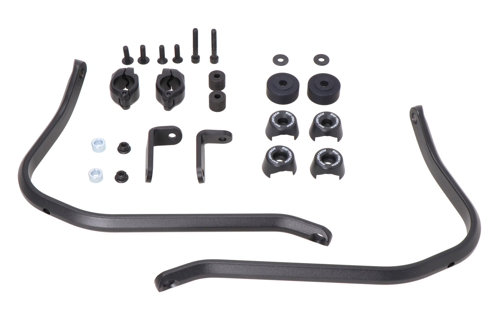 Kit de montare SW-Motech pentru apărătoare de mână - Negru. KTM, Royal Enfield, modele Yamaha. Figura 1