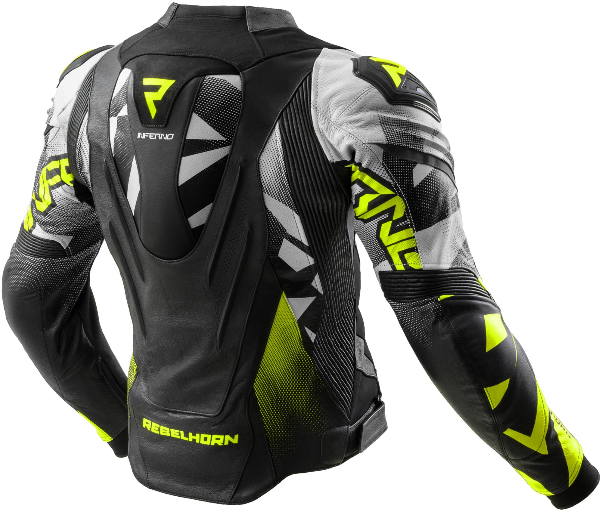 Side view of Rebelhorn Inferno Motorcycle Leather Jacket