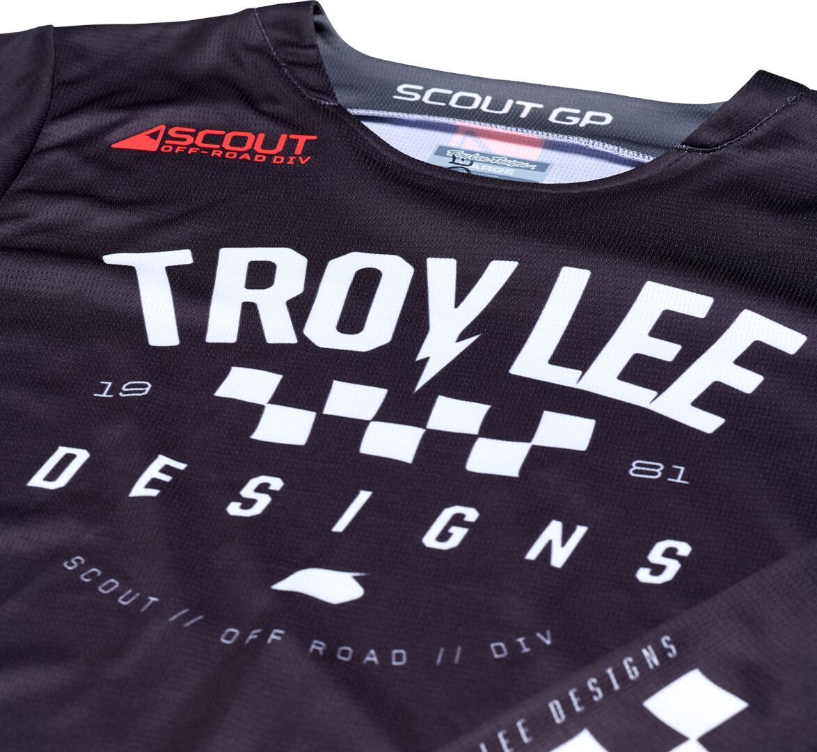 Troy Lee Designs Scout GP Ripper Motokrosový dres černobílá L Obrázek 3