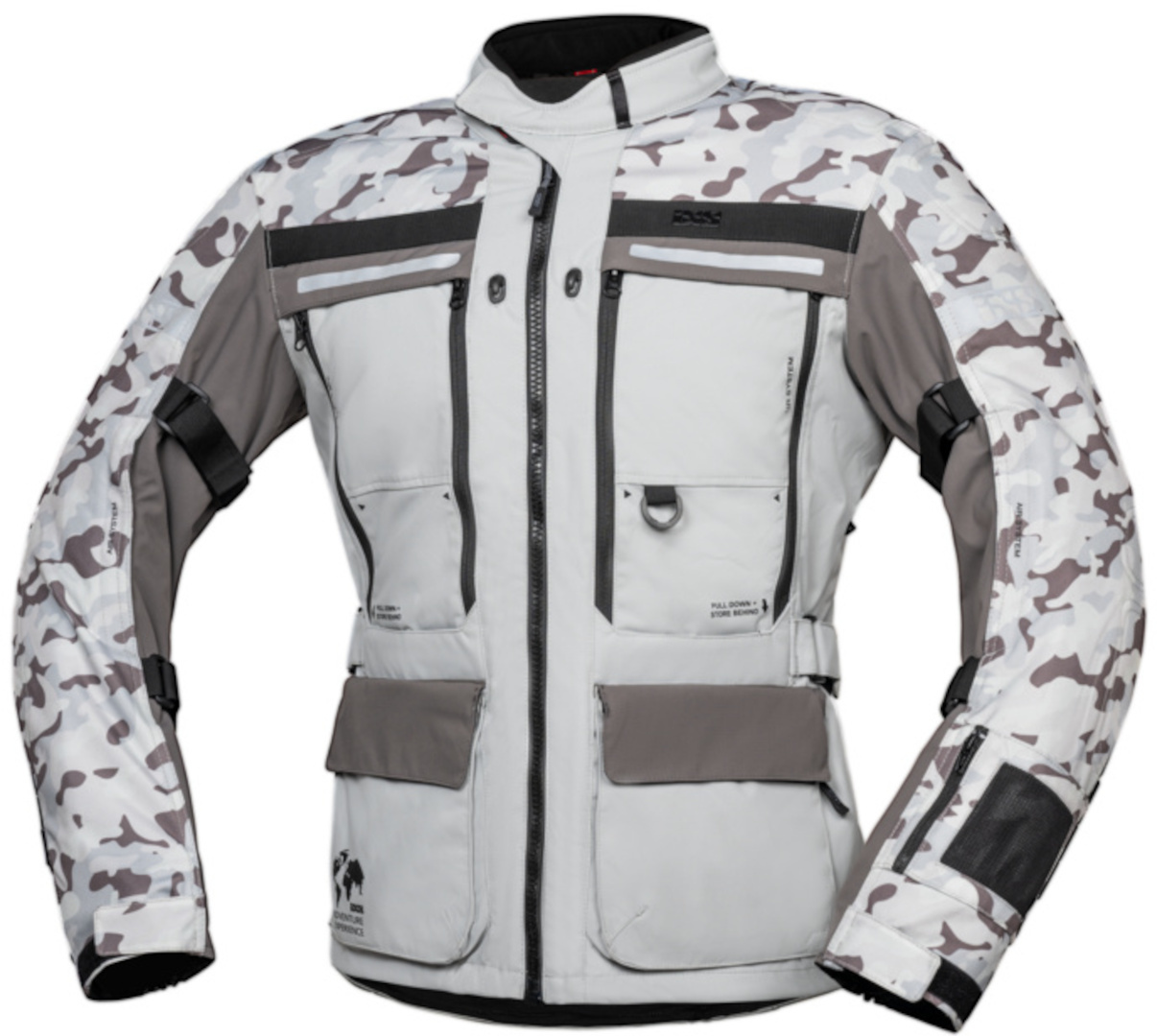 IXS Montevideo-Air 3.0 Motorrad Textiljacke grau/camouflage M Abbildung 1