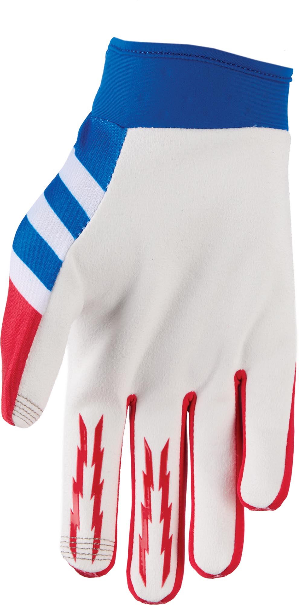 Thor Launchmode Shockie Jugend Motocross Handschuhe blau/weiß/rot M Abbildung 2