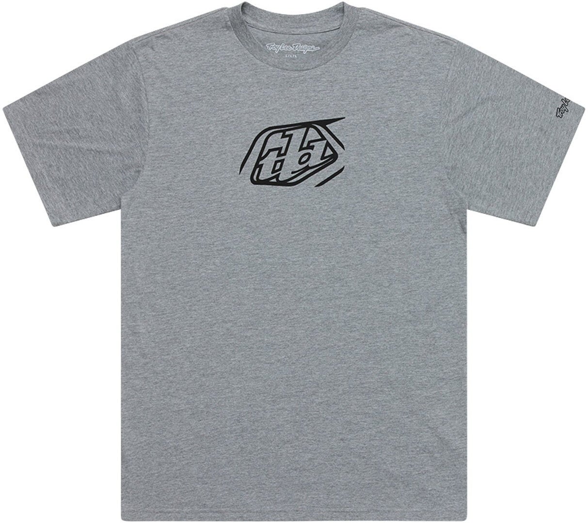 Troy Lee Designs Badge Kortærmet T-shirt grå/sort L Figur 1