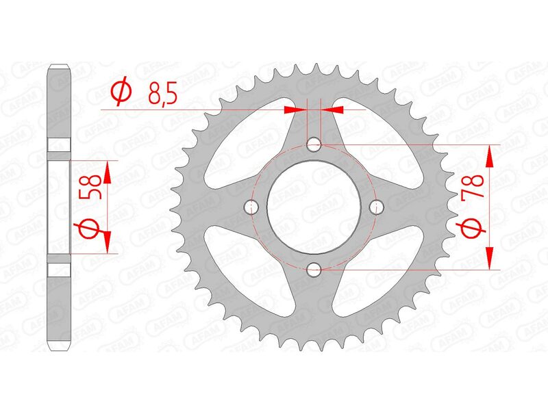 AFAM Standard stålkrone 14201 - 428 Figur 2