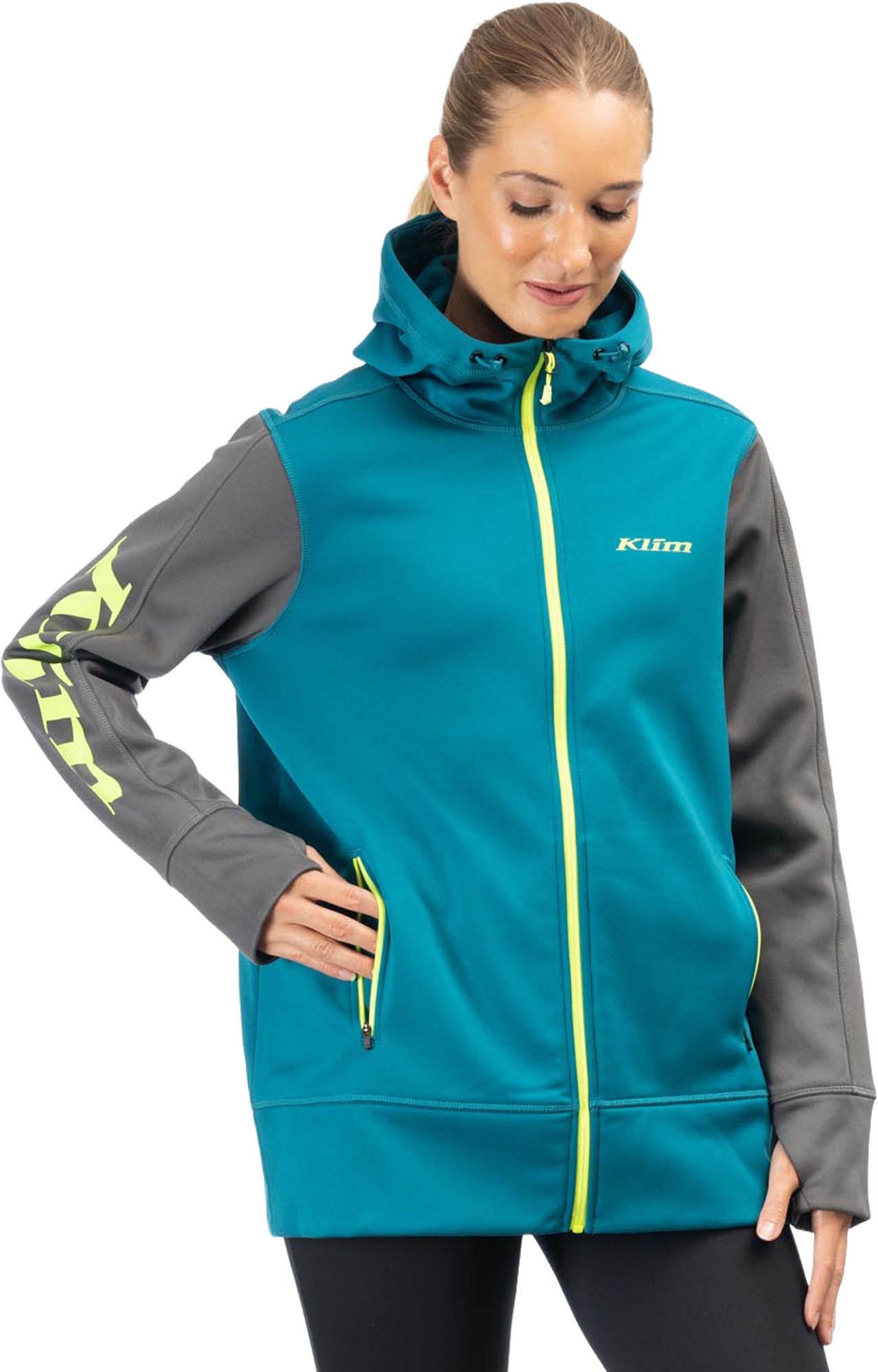 Klim Visita Full Damen Zip Hoodie türkis/grau S Abbildung 2